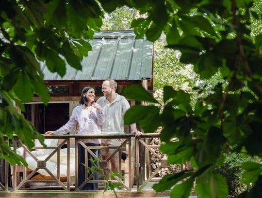 Cabane couple romantique